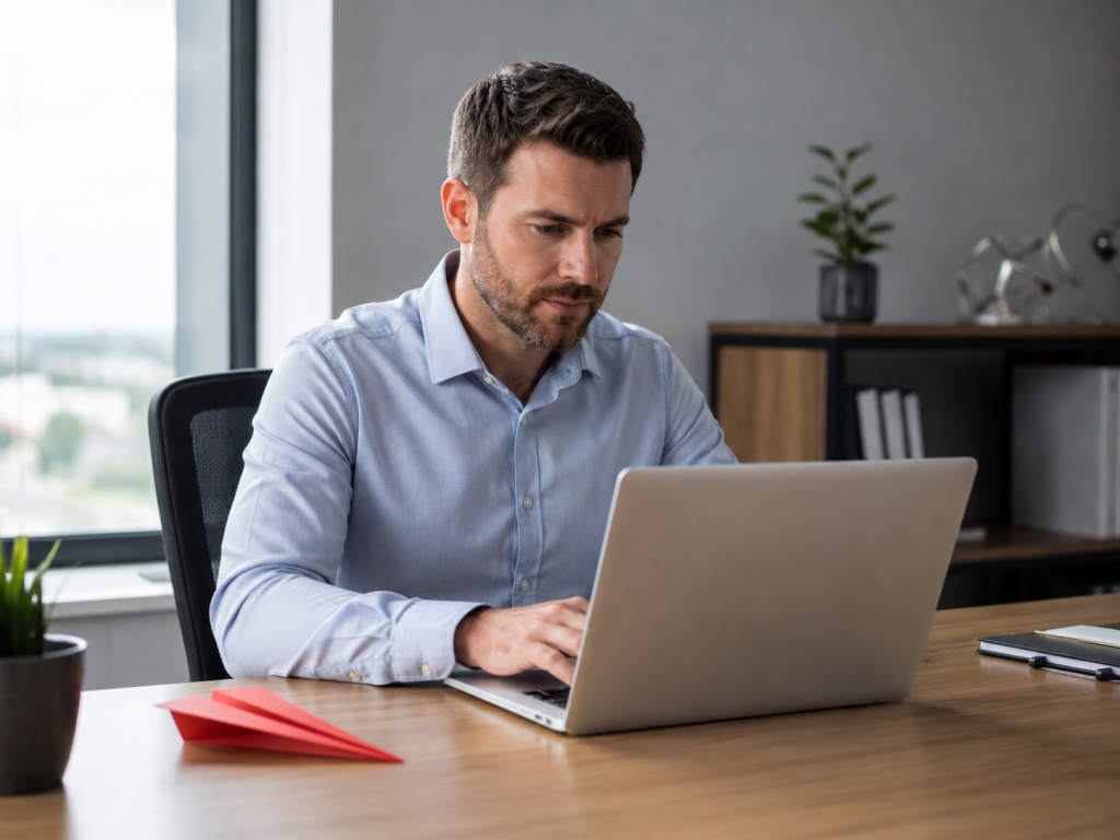 Small business owner making quick improvements to their website and phone setup